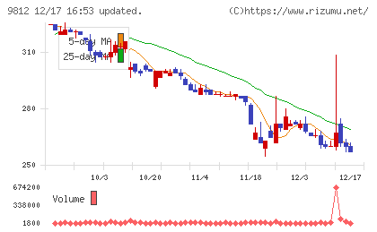 テーオーホールディングスチャート