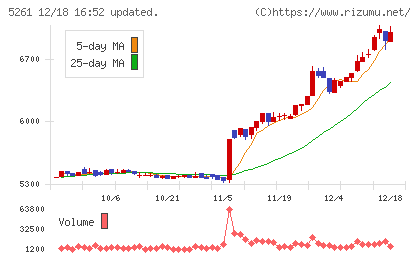 リソルホールディングスチャート
