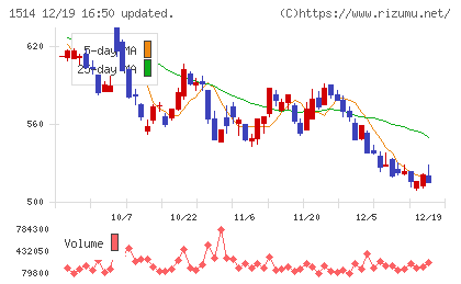 住石ホールディングスチャート