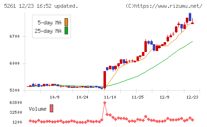 リソルホールディングスチャート