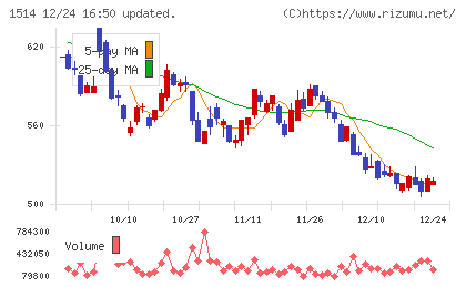 住石ホールディングスチャート