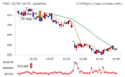 ネットプロテクションズホールディングスチャート