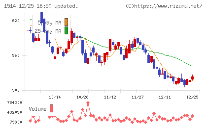 住石ホールディングスチャート