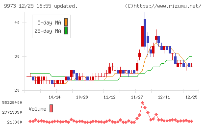 ＫＯＺＯホールディングスチャート