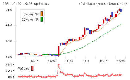 リソルホールディングスチャート