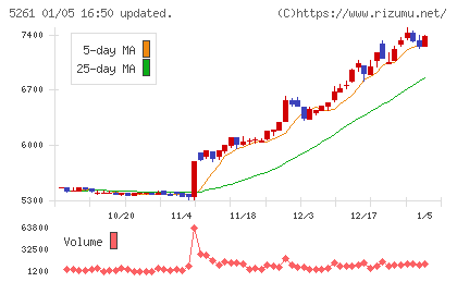 リソルホールディングスチャート