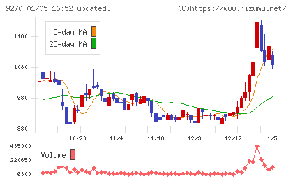 バリュエンスホールディングスチャート