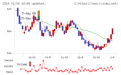住石ホールディングスチャート