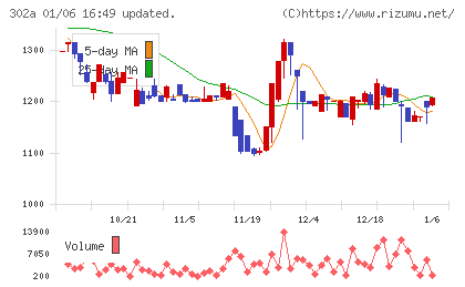 ビースタイルホールディングスチャート