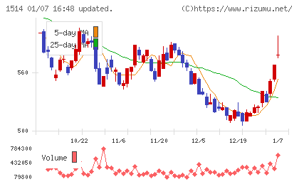 住石ホールディングスチャート