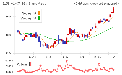 バイタルケーエスケー・ホールディングスチャート