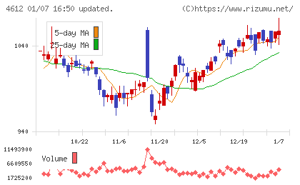 日本ペイントホールディングスチャート