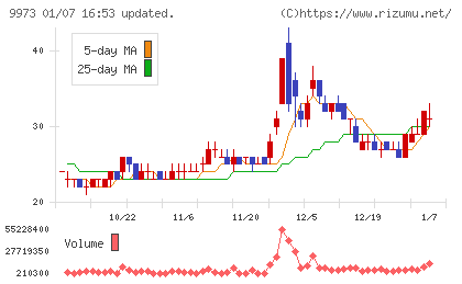 ＫＯＺＯホールディングスチャート