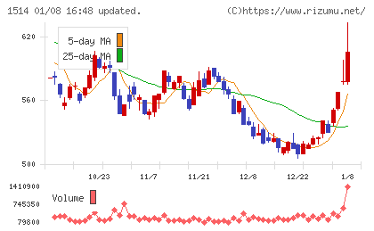 住石ホールディングスチャート