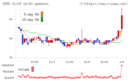 ワイズホールディングスチャート