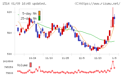 住石ホールディングスチャート