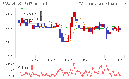 ビースタイルホールディングスチャート