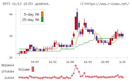 ＫＯＺＯホールディングスチャート