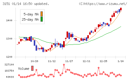 バイタルケーエスケー・ホールディングスチャート