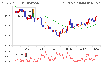 ベルテクスコーポレーションチャート
