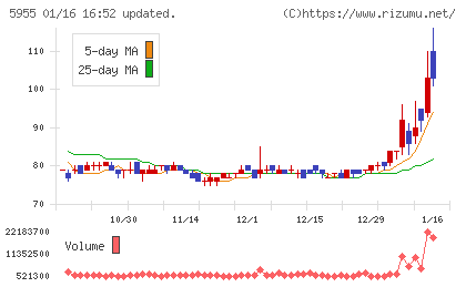 ワイズホールディングスチャート