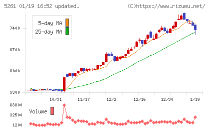 リソルホールディングスチャート