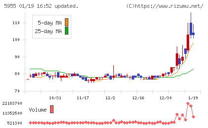 ワイズホールディングスチャート