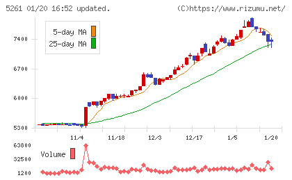 リソルホールディングスチャート