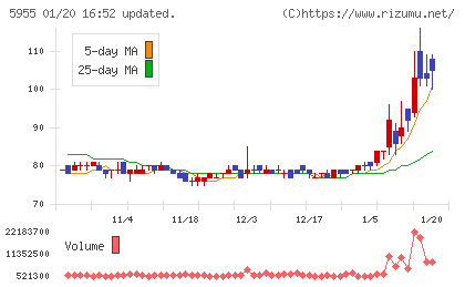 ワイズホールディングスチャート
