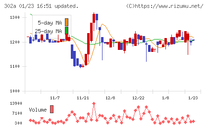 ビースタイルホールディングスチャート
