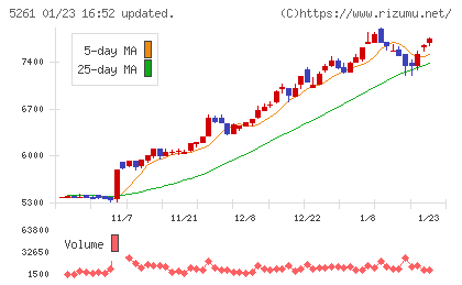 リソルホールディングスチャート