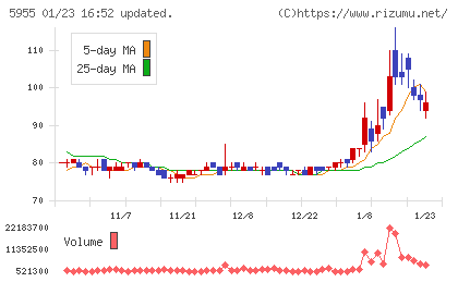 ワイズホールディングスチャート