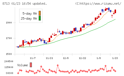 フィデアホールディングスチャート