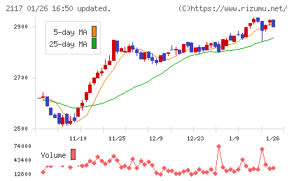 日新製糖ホールディングスチャート
