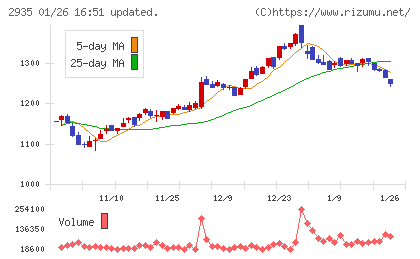 ピックルスホールディングスチャート