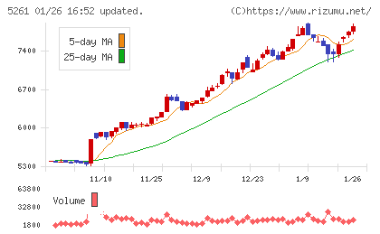 リソルホールディングスチャート