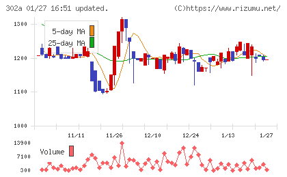 ビースタイルホールディングスチャート