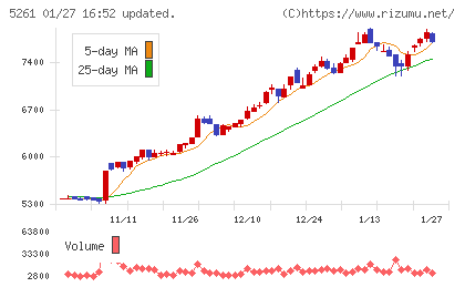 リソルホールディングスチャート