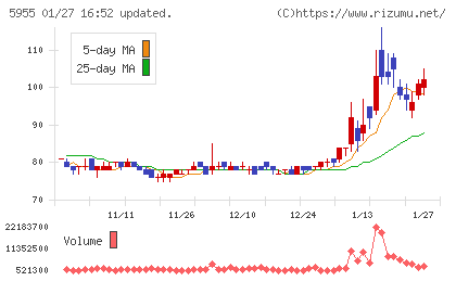 ワイズホールディングスチャート