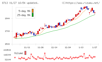 フィデアホールディングスチャート