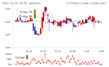 ビースタイルホールディングスチャート