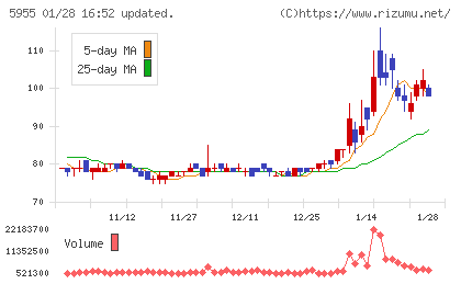 ワイズホールディングスチャート