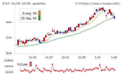 フィデアホールディングスチャート