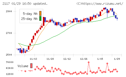日新製糖ホールディングスチャート