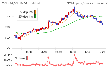 ピックルスホールディングスチャート