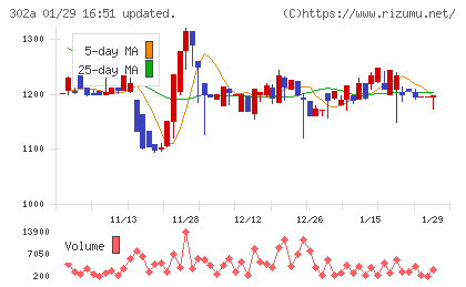 ビースタイルホールディングスチャート