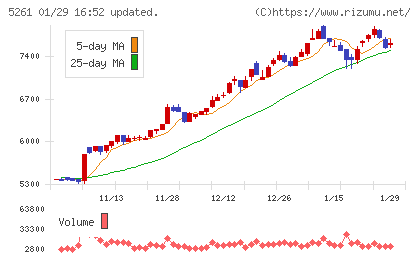 リソルホールディングスチャート