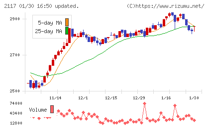 日新製糖ホールディングスチャート