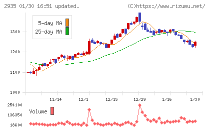 ピックルスホールディングスチャート