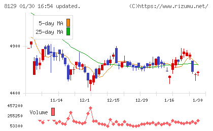 東邦ホールディングスチャート